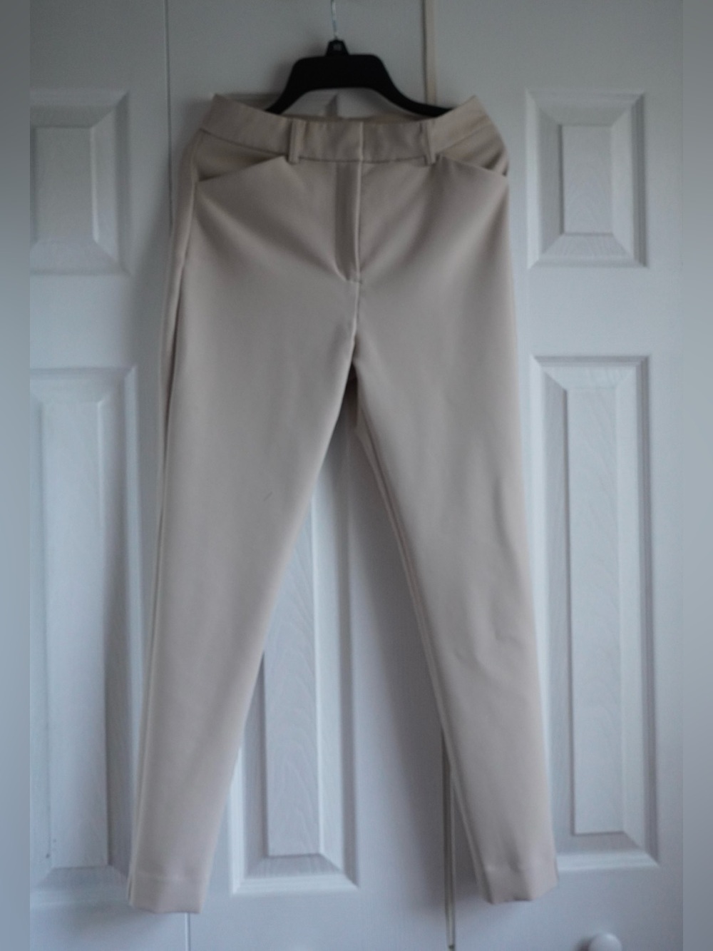 Express Editor Skinny Pants Cream Size 0 Short